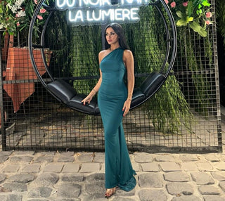 Brenna Off-Shoulder Backless Long Dress