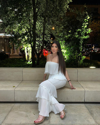 Everly Off-Shoulder Strapless Long Dress