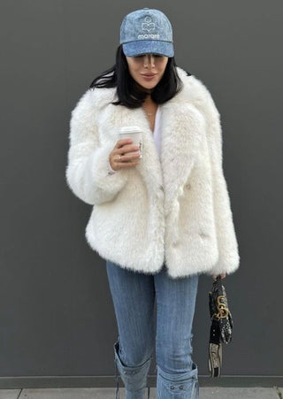 Loose Casual Faux Fur Coat