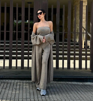 Comfy Strapless High Waist Set