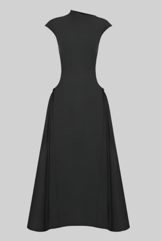 Elegant Sleeveless Asymmetrical Long Dress