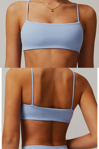 Strappy Square Neck Sports Bra