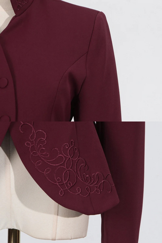 Elegant Tailored Blazer & Pleated Maxi Skirt Set