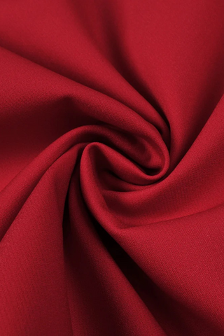 Red Strapless Mini Dress with Oversized Rosette Detail