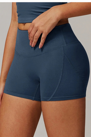 High-Waist Seamless Sport Shorts
