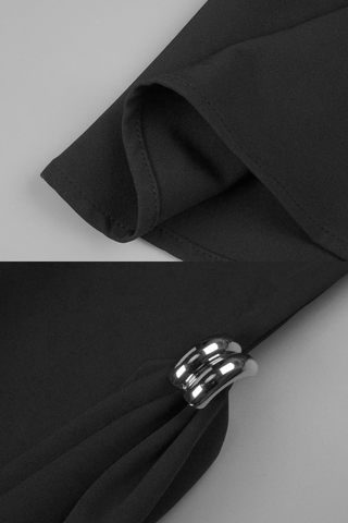 Elegant Sleeveless Asymmetrical Long Dress