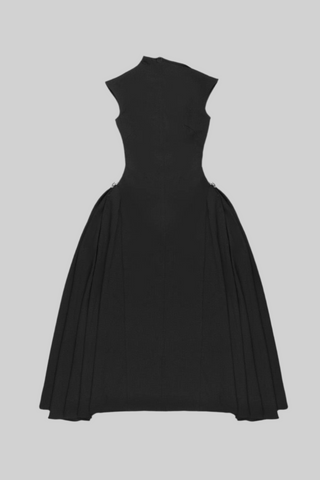 Elegant Sleeveless Asymmetrical Long Dress