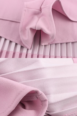 Sleeveless Pleated Mini Dress with Matching Shorts