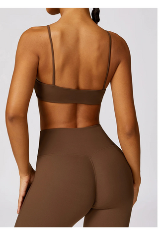 Strappy Square Neck Sports Bra