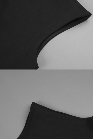 Elegant Sleeveless Asymmetrical Long Dress